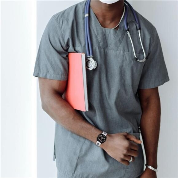 Waterproof Nurse Watch for Medical Professionals, Women Men, Military Time - Picture 5 of 6